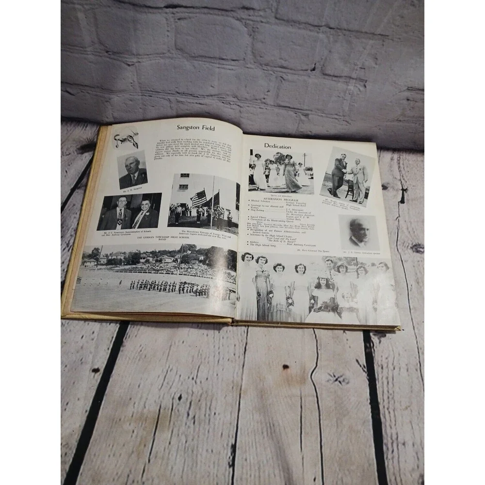 German Township High School Laureola 1951 Yearbook Vintage Retro Mid Century